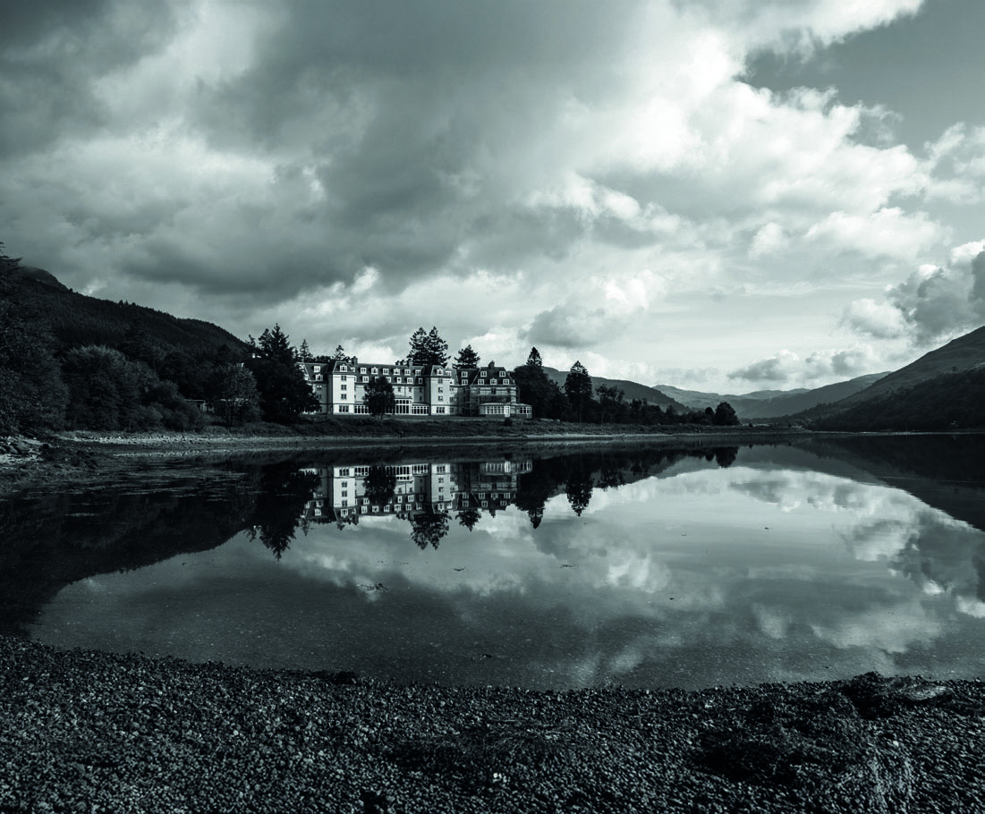 Ardgartan Hotel (black & white photo)
