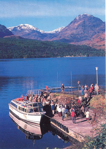 Historic ferry boat used at Inversnaid