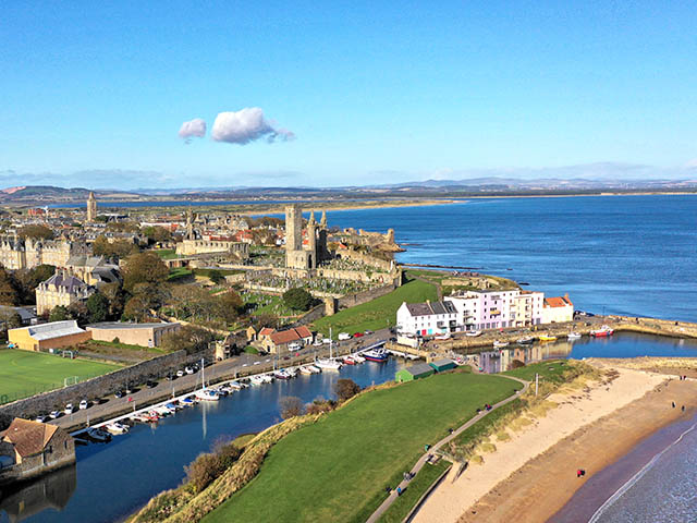 St. Andrews beach and coastal landscape