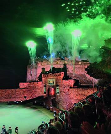 Fireworks display at the Royal Edinburgh Military Tattoo