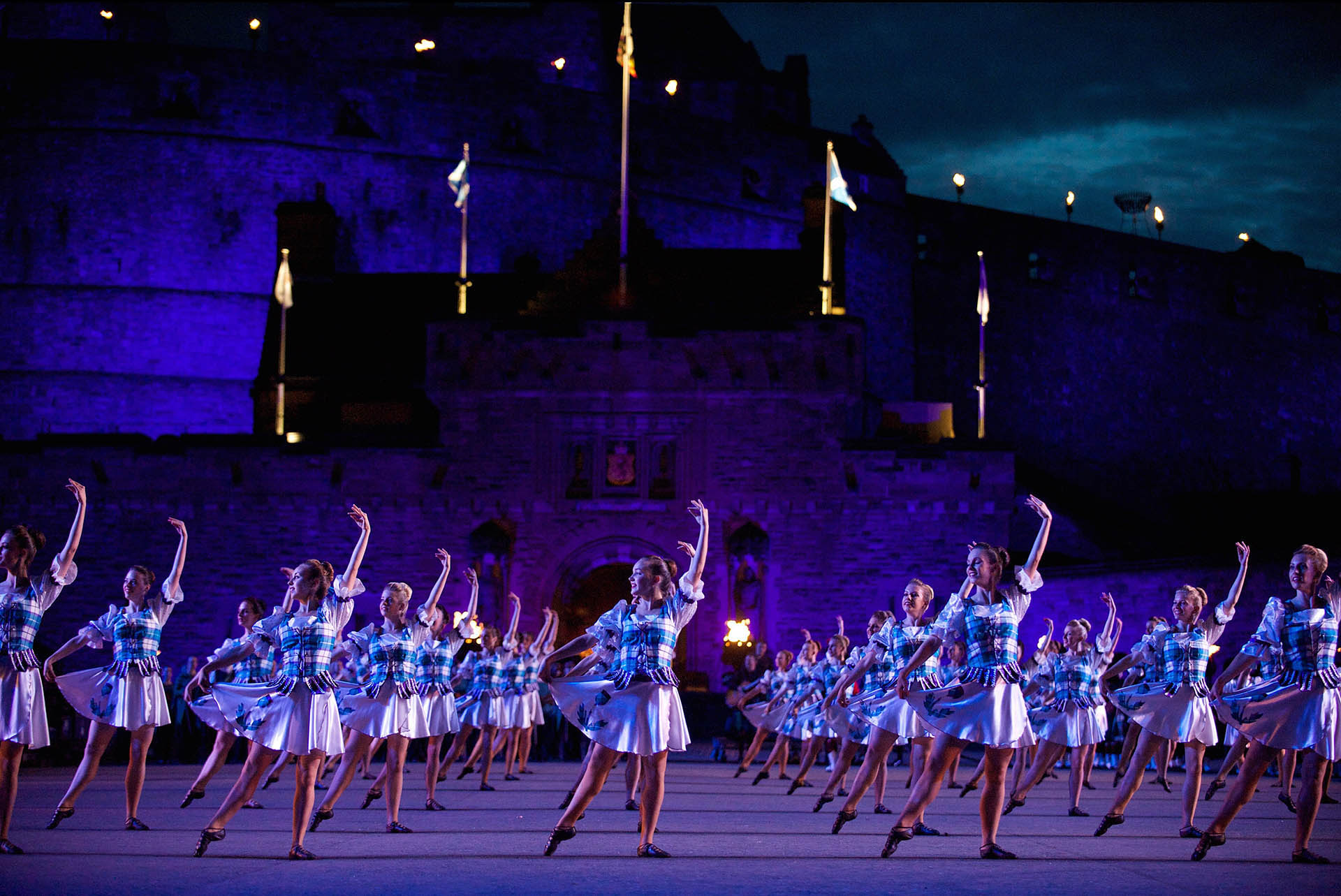 Highland Dancers showcasing their talents at the Edinburgh Military Tattoo