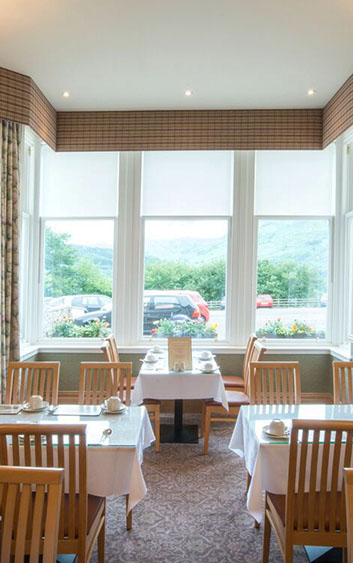 Inversnaid Hotel dining room window