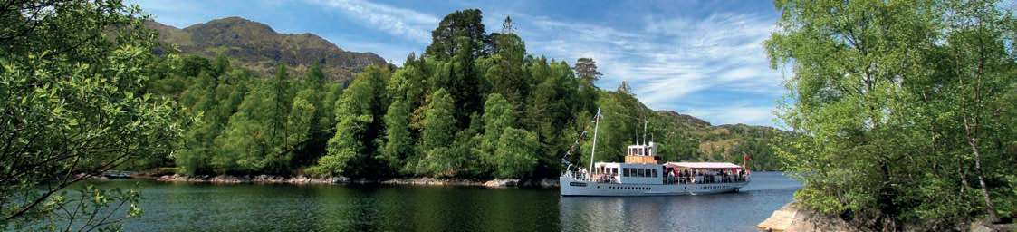 Loch Katrine cruise vessel on the loch (placeholder image for Issue 63)