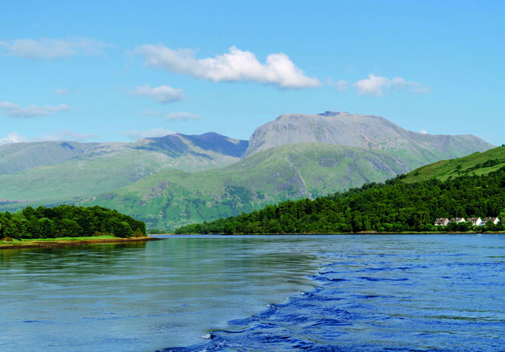 Loch Linnhe shoreline and hills