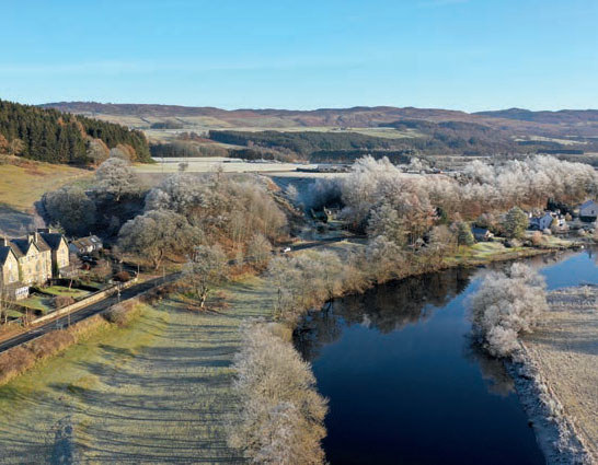 A photograph taken on a frosty morning ofthe River Tay by Brian Quantrill, Southampton